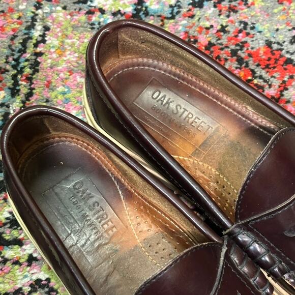 VERY GOOD Oak Street Bootmakers Beefroll Penny Loafer Sneaker Burgundy USA 9 D main image 10